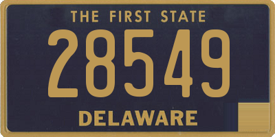 DE license plate 28549