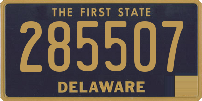 DE license plate 285507