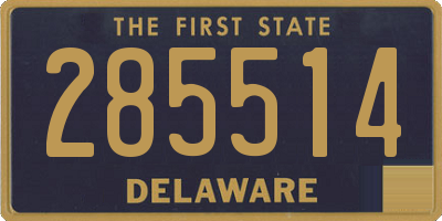 DE license plate 285514