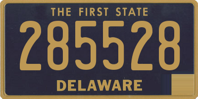 DE license plate 285528