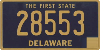 DE license plate 28553