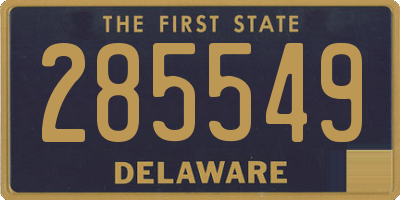 DE license plate 285549