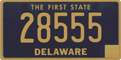 DE license plate 28555