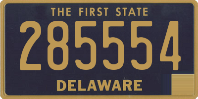 DE license plate 285554
