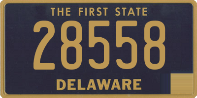 DE license plate 28558