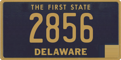 DE license plate 2856