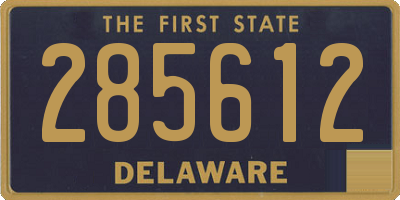 DE license plate 285612