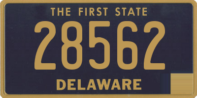 DE license plate 28562