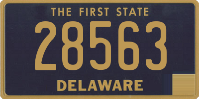 DE license plate 28563