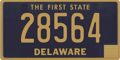 DE license plate 28564