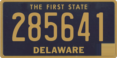 DE license plate 285641