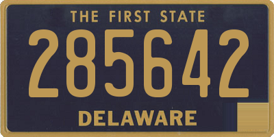 DE license plate 285642