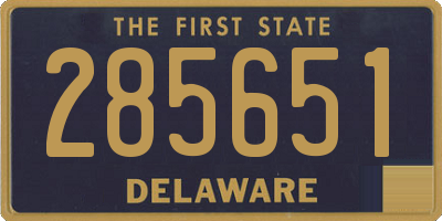 DE license plate 285651