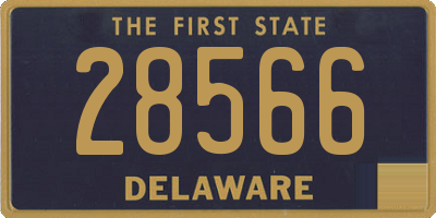 DE license plate 28566