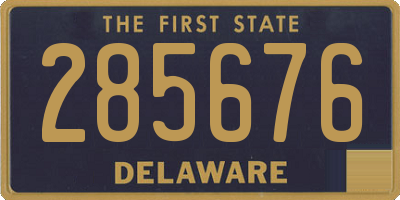 DE license plate 285676
