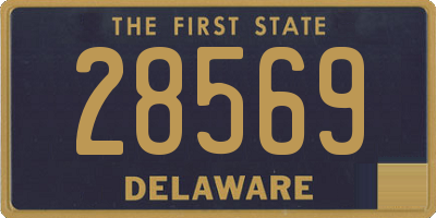 DE license plate 28569