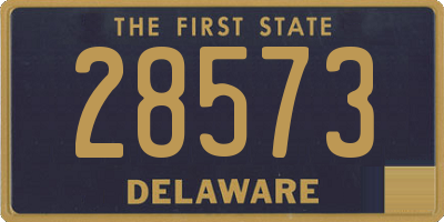 DE license plate 28573