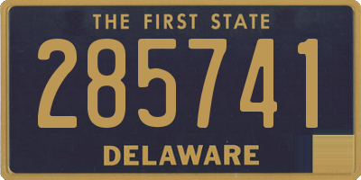 DE license plate 285741