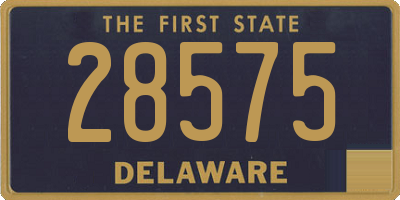 DE license plate 28575