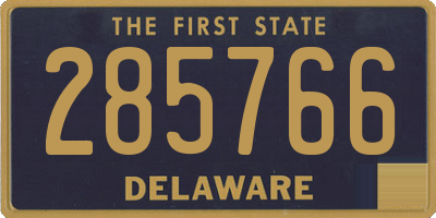 DE license plate 285766