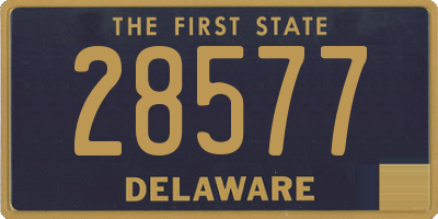 DE license plate 28577