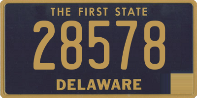 DE license plate 28578