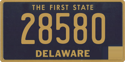 DE license plate 28580