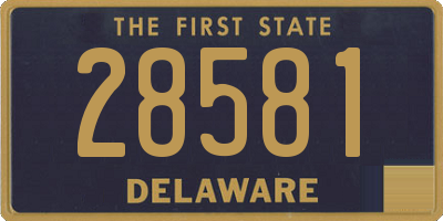 DE license plate 28581