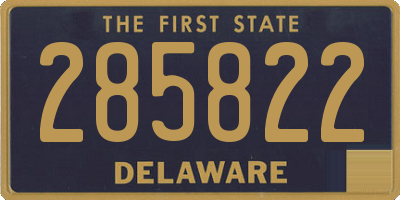 DE license plate 285822