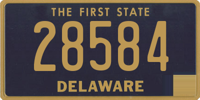DE license plate 28584