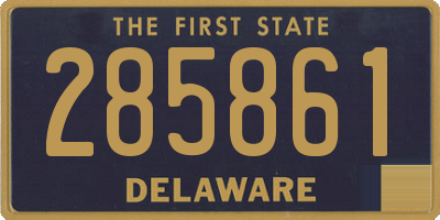 DE license plate 285861