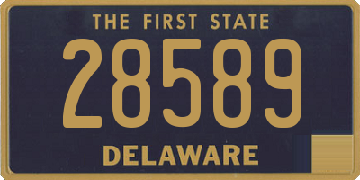 DE license plate 28589