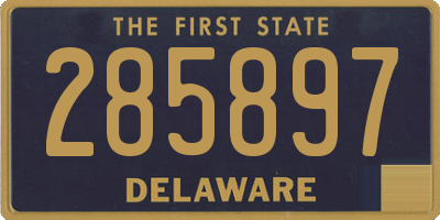 DE license plate 285897