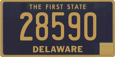 DE license plate 28590