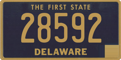 DE license plate 28592
