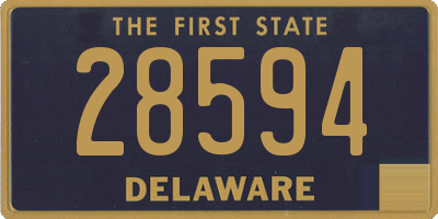 DE license plate 28594