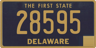 DE license plate 28595