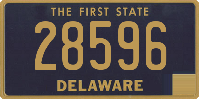 DE license plate 28596