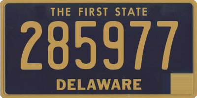 DE license plate 285977
