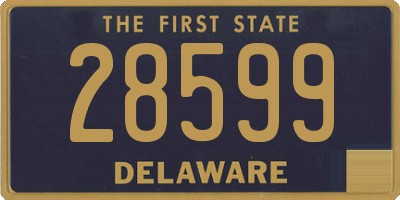 DE license plate 28599