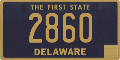 DE license plate 2860