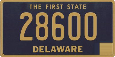 DE license plate 28600