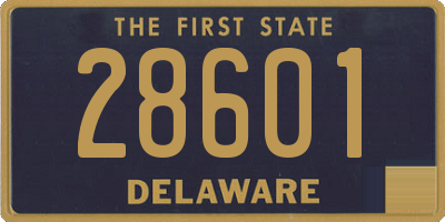 DE license plate 28601