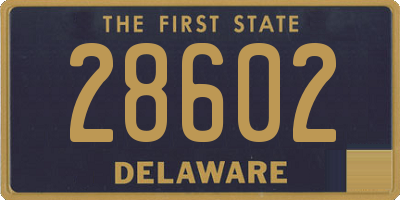 DE license plate 28602