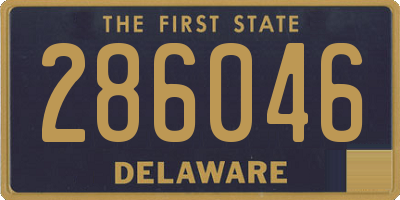 DE license plate 286046