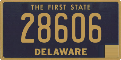 DE license plate 28606