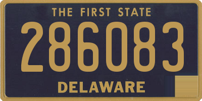 DE license plate 286083