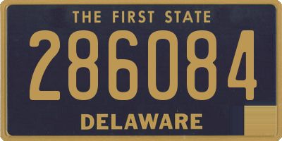 DE license plate 286084