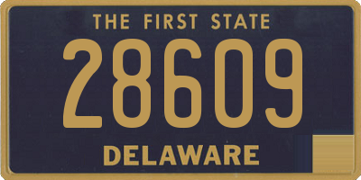 DE license plate 28609