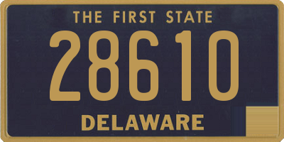 DE license plate 28610